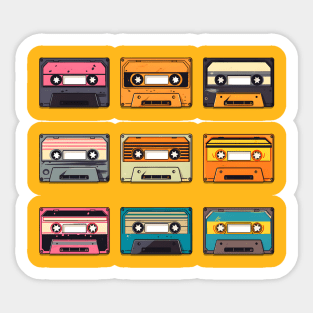 Retro casette tape Sticker